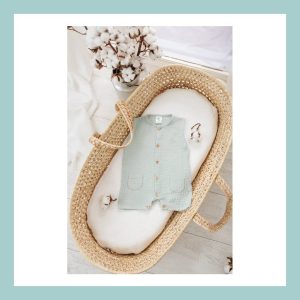 Pelele unisex verde agua